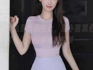 秀人网 - 免费合集在此，鹿小茜黑色造型其实让我想到昨晚的梦……